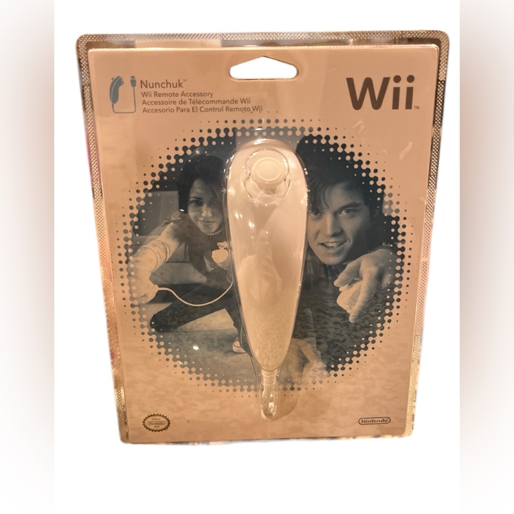 Authentic Official OME White Nintendo Wii Nunchuk Nunchuck Controller Sealed NEW